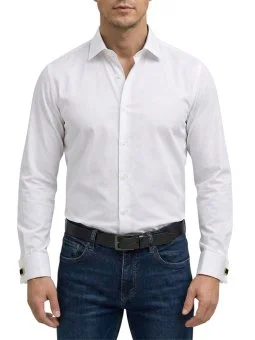 Chemise blanche à boutons...