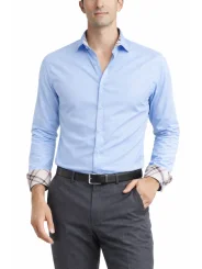 Chemise bleu ciel slim col fantaisie Bill Tornade