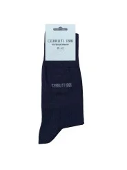 Chaussettes grises anthracite en fil d'Ecosse Cerruti 1881