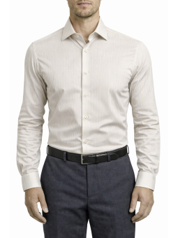 Chemise blanche à rayures...