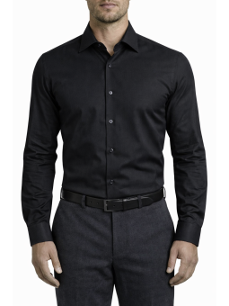 Chemise noire coton slim...
