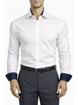 Chemise blanche à liseré...