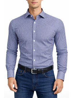 Chemise blanche à rayures...