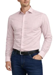 Chemise rose coton slim Bill Tornade