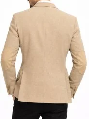 Blazer beige à coudières homme – Bill Tornade