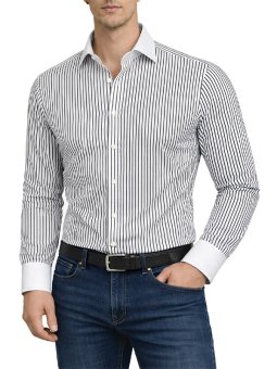 Chemise blanche à fines...