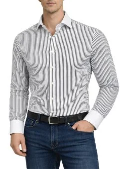 Chemise blanche à fines...
