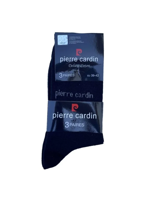 Lot de 3 paires de chaussettes noires Pierre Cardin