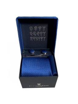 Coffret cravate bleu Bill...
