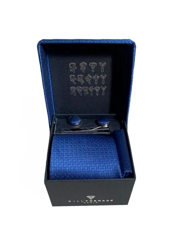 Coffret cravate bleu Bill Tornade