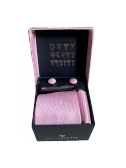 Coffret cravate rose Bill...
