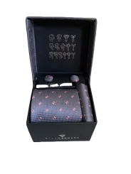 Coffret cravate grise fantaisie 01 Bill Tornade