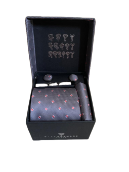 Coffret cravate grise...