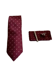 Coffret cravate rouge fantaisie 01 Bill Tornade