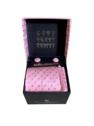 Coffret cravate rose fantaisie 01 Bill Tornade