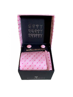 Coffret cravate rose...
