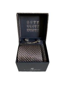 Coffret cravate marron...