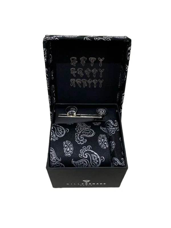 Coffret cravate noire fantaisie 03 Bill Tornade