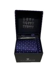 Coffret cravate bleu fantaisie 03 Bill Tornade