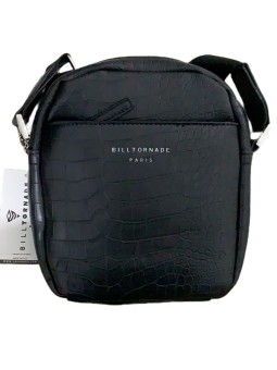 Sacoche croco noire avec...