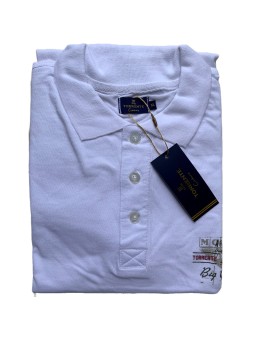 Polo blanc manches courtes...