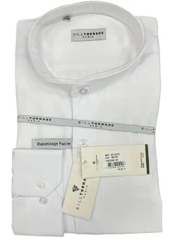 Chemise blanche col mao...