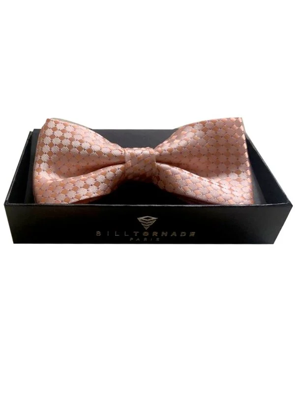 Nœud papillon rose saumon Bill Tornade