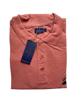 Polo rouge manches courtes...