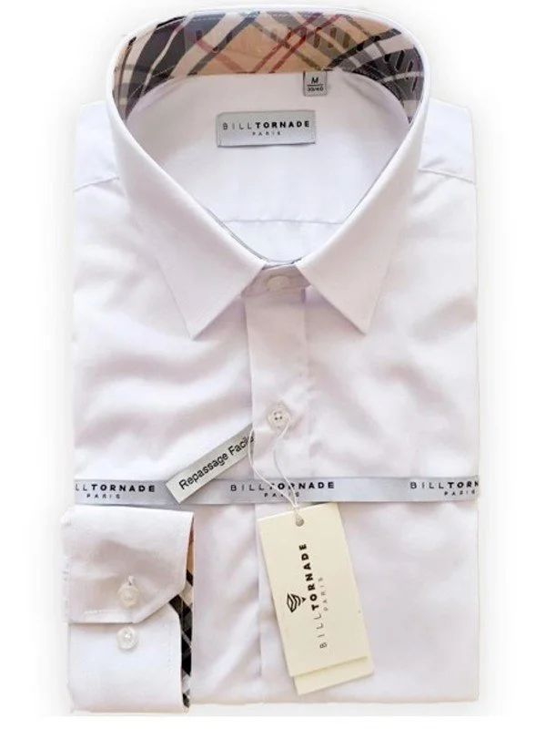 Chemise blanche slim col fantaisie Bill Tornade