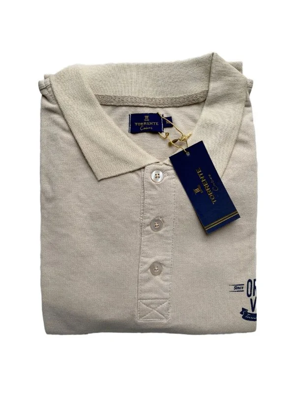Polo beige manches courtes Torrente – Homme