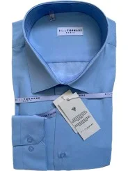 Chemise bleue slim Bill Tornade