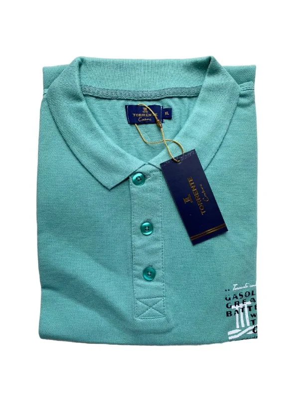 Polo bleu clair manches courtes Torrente – Homme