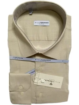 Chemise naturel coton slim...