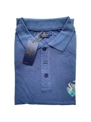 Polo bleu marine manches courtes Torrente – Homme