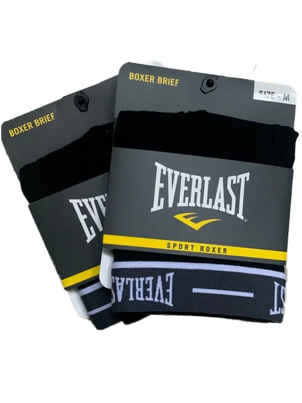 lot de 2 boxers gris/noir Everlast