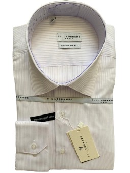 Chemise blanche à rayures...