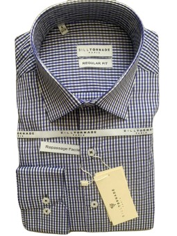 Chemise blanche à rayures...