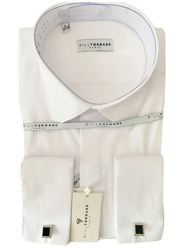 Chemise blanche à boutons de manchettes Bill Tornade