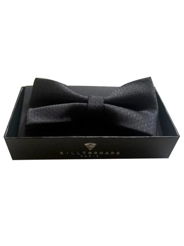 noeud papillon noir fantaisie 01 Bill Tornade