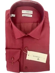 Chemise bordeaux Régular Bill Tornade