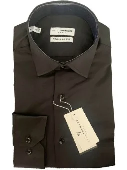 Chemise noire Régular Bill...