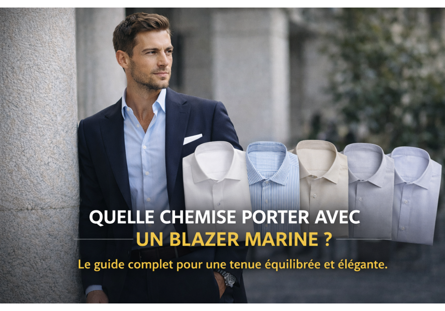 Quelle chemise porter avec un blazer marine ? Le guide complet