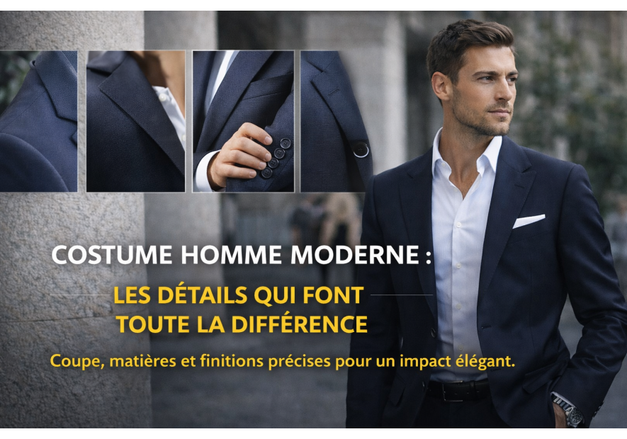 Costume homme moderne : les détails qui font toute la différence